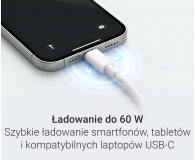 SILVER MONKEY Kabel Core USB C-C 60W 2m biały SMA333 - 1367073 - zdjęcie 2